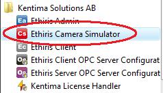 Admin Konfiguration för Ethiris Ethiris Kamerasimulator Översikt 4 Ethiris Kamerasimulator 4.