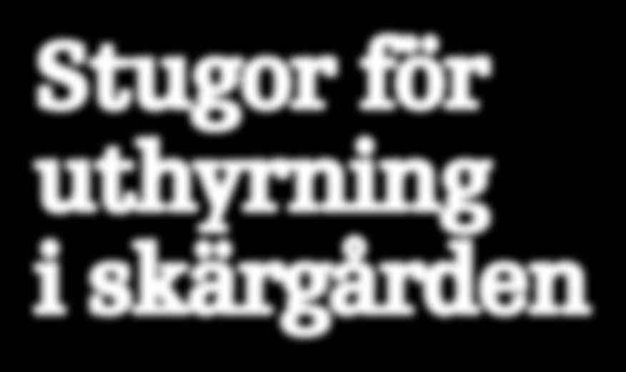 Upptäck stugorna på