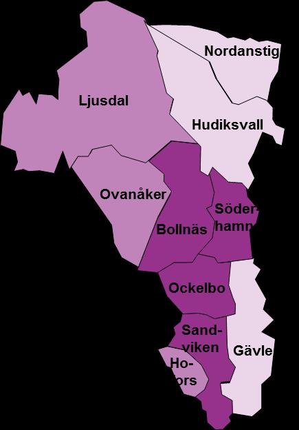 Utrikesfödda Inskrivna arbetslösa i januari 2018 = 31,6 % = 31,7 41,7 % 1 = 41,8 % 1 Genomsnitt för länet +/- 5 procentenheter Kommun Inskrivna