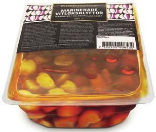 219: VITLÖKSKLYFTOR MARINERADE 385 g Ridderheims Art.