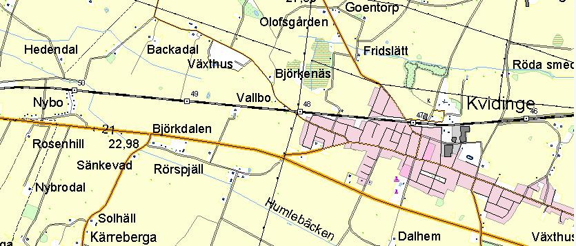 9 Föreslagna plankorsningsåtgärder, Klippan - Kärreberga 19. Östergatan - anpassas 18.