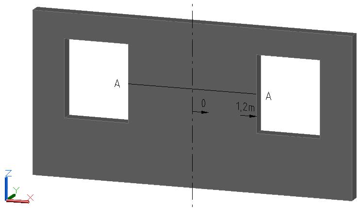 Spänningar i x-led (MPa) 3,0 2,0 Uppmätt draghållfasthet enligt försök 1,0 0,0 0,0 0,2 0,4 0,6 0,8 1,0 1,2-1,0-2,0 Nivå 0mm Nivå 5mm Nivå 10mm Nivå 15mm Nivå 19mm -3,0 Läge (m) Figur 4.3.2 Spänningar putsen (i linjen A-A, översta bilden) i på olika djup, total tjocklek på putsen är 20 mm.