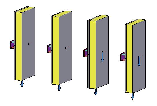 Test 4: För alla fyra provkroppar transporterades vatten mellan puts och isolering till botten på provkroppen. Inget vattenläckage uppstod vid putsfäste för provkropp 4a och b (Weber).