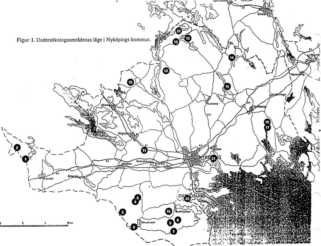 Fortsättning från föregående nummer: ENTOMOLOGISK INVENTERING: VEDINSEKTER OCH SPINDLAR I NYKÖPINGS KOMMUN Under 1994 utförde Jonas Sandström, Bert Viklund och Lars-Ove Wikars en inventering av