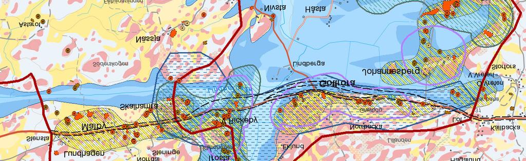 Genom äldre kartmaterial är det möjligt att följa byarnas utveckling och markanvändning från 1600-talet till 1900-tal och att finna platser för byar som avhysts och som klassas som fornlämning.