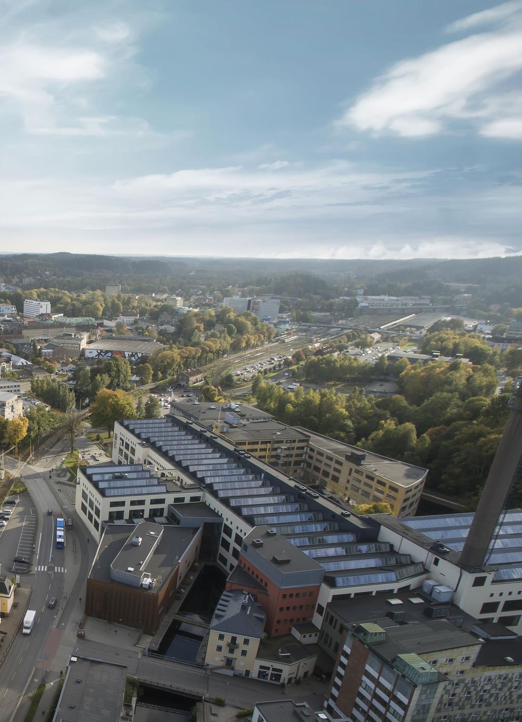 A. Studentbostäder Bifrost B. Campus Balder C. Campus Sandgärdet D. Studentcentrum E. The Kårner F. Biblioteket G. Studentbostäder Balder studenthem H.