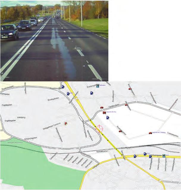 Körfältsbredd 3,5 m Skyltad hastighet 50 km/h ÅDT okänt % tung trafik okänt% Figur 22 Objekt 4 Kommunal väg, Bergsvägen i Linköping. Bergsvägen, link3 MPD höger hjulspår MPD höger hjulspår 10 per.