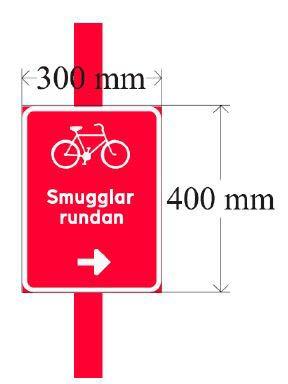 Övrigt kring vägvisning Vägen ska märkas ut av, eller i samarbete med, Trafikverket regionalt. En rekommendation är att ledens namn inte har fler än 12 bokstäver, för att kunna visas i bra storlek.