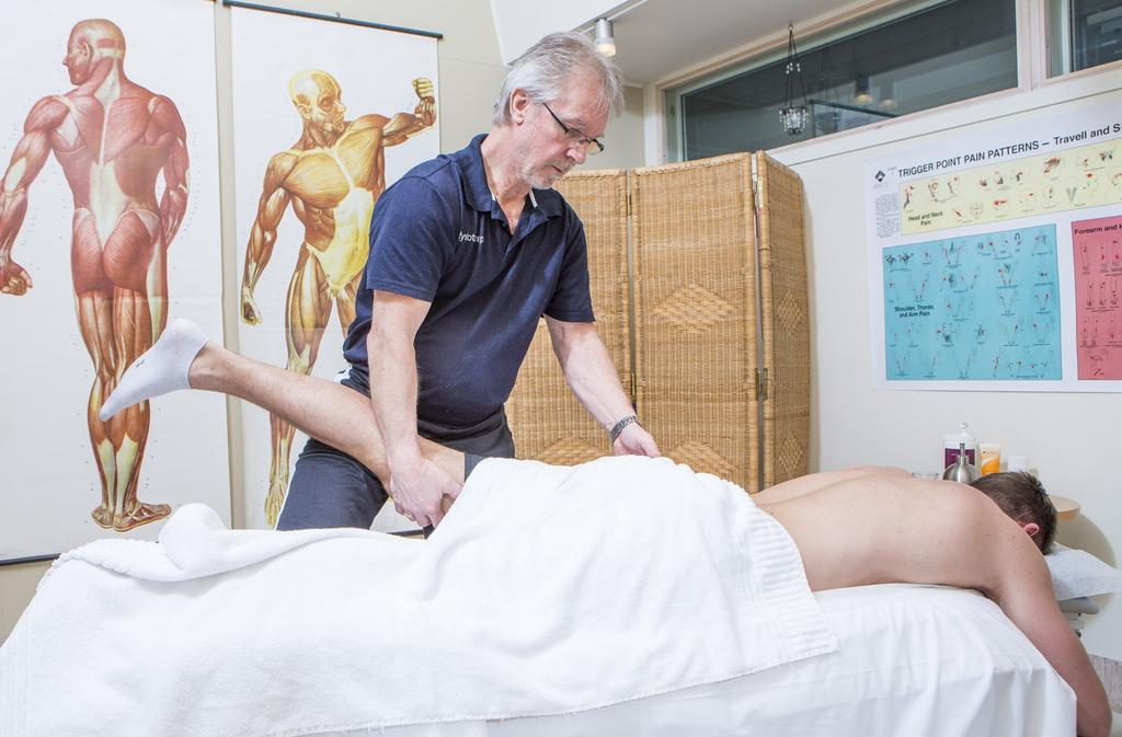 FYSIOTERAPI Massageterapeut Våra massageterapeuter jobbar med behandling av smärta och andra besvär från muskler och mjukdelar.