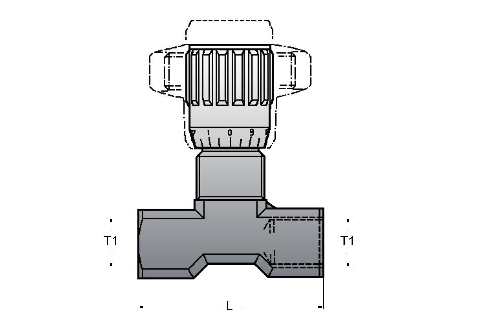 Strypventiler Artikelgrupp: FT1251-2 Varugrupp: 5700 Benämning: Strypventil Mässing, Inv-G Strypventil Går att panelmonteras. Motmutter beställes separat Temp.