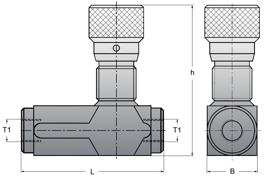 Strypbackventiler Artikelgrupp: VRFU90 Varugrupp: 5065 Benämning: Strypbackventil, Inv-G Strypbackventil För rörmontage eller panelmontage, motmutter beställes separat Backventilens öppnings 0,5 bar