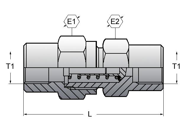 Backventiler Artikelgrupp: RF Varugrupp: 3000 Benämning: Backventil RF, Inv-G Backventil RF Temp.omr: -20 C - +90.