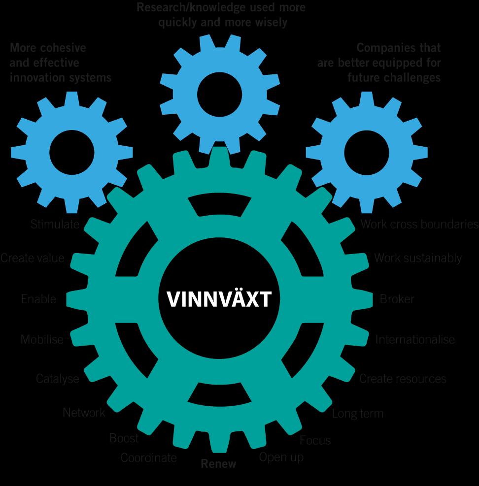 VINNVÄXT är en drivkraft för att skapa en dynamisk innovationsprocess Funktioner och förmågor som saknas