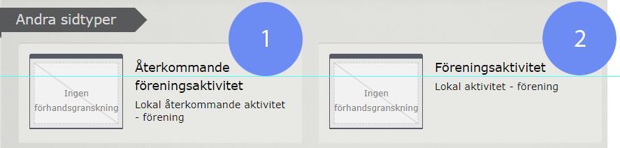 Skapa Kalenderhändelse Det finns två typer av kalenderhändelser att skapa.