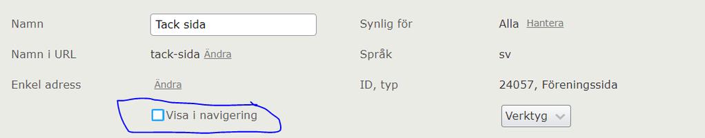 sidan med formuläret Vi behöver skapa två st vanliga sidor samt ett Block. Vad vi gör är att vi skapar en helt vanlig sida.