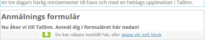 Skapa formuläret För att skapa formuläret tittar på den sidan vi nyss skapade.