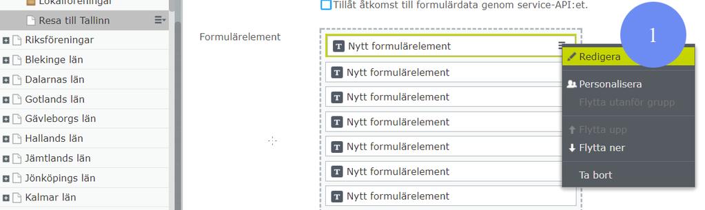 Nu vill vi börja konfigurera dessa så att de får rätt inställningar och namn.