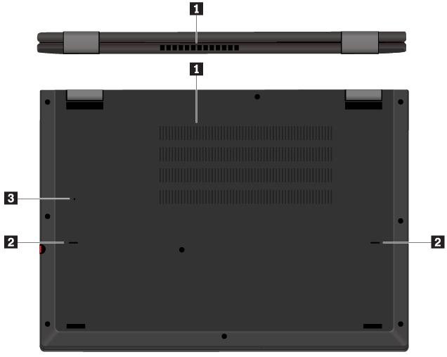21 USB-C -port (Thunderbolt 3-kompatibel) USB-C-porten på datorn har stöd för både USB Type-C -standarden och Thunderbolt 3-teknik.
