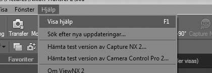 eller kortfacket. Visa bilder Bilderna visas i ViewNX 2 när överföringen är slutförd. A Starta ViewNX 2 manuellt Windows: Dubbelklicka på genvägen ViewNX 2 på skrivbordet.