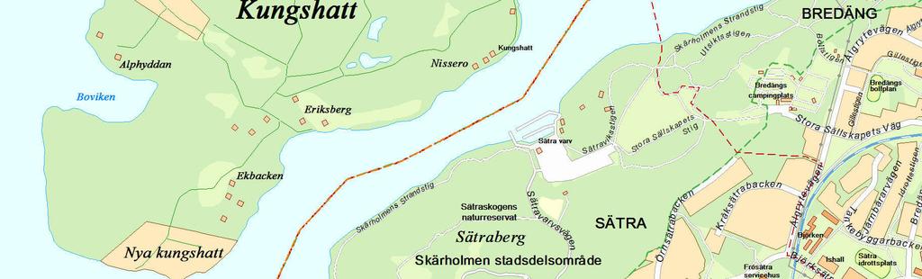TJÄNSTEUTLÅTANDE SID 4 (10) Sociotopkartan består området av friytor med sociala och kulturella värden, som är särskilt värdefulla för utevistelse och friluftsliv.