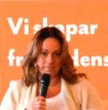 Hällefors Företagsförening Jennie Nyheim från Hällefors företagsförening Jennie påminde företagarna om skylten vid riksvägen.