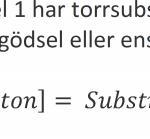 5.1. Kommunal respektive gårdsbaserad anläggning Här nedan har torrsubstans, rötkammarvolym, gas och energimängd, ekonomi och transporter för den kommunala respektive gårdsbaseradeanläggningen