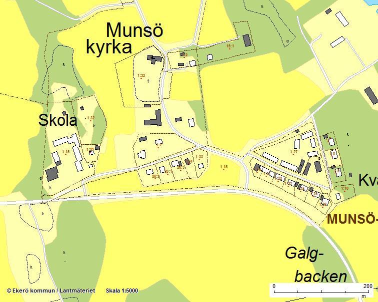 2(10) PLANENS SYFTE OCH HUVUDDRAG Syftet är att upphäva detaljplanen för fastigheten Munsö Prästgård 1:2 samt att säkerställa de kulturhistoriska intressena med anledning att kunna avyttra marken