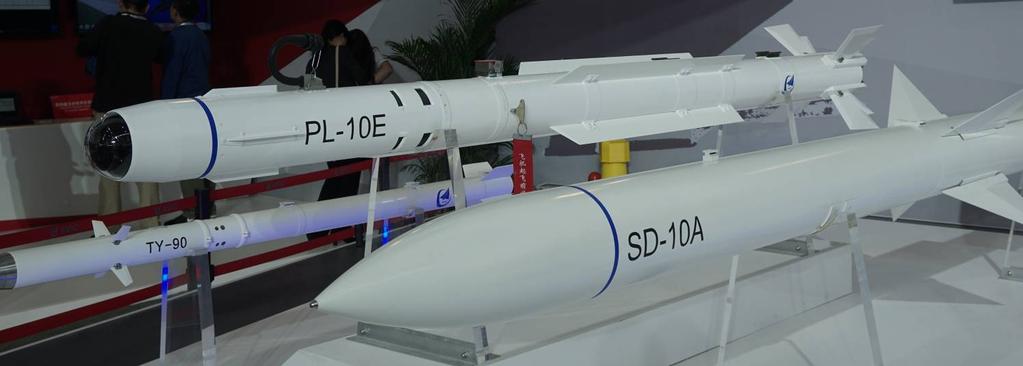 Jaktrobot PL-10E från LEOC (Kina) PL-10E På flygmässan Airshow China visades för första gången jaktroboten PL-10E upp.