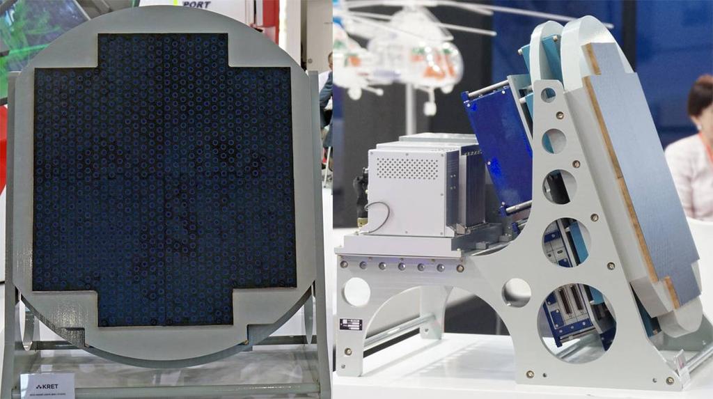 AESA-radar FGA50 Zjuk-AME från Fazotron (Ryssland) Den ryska radartillverkaren Fazotron har presenterat en modell av en ny version av deras AESA-radar (Aktivt Elektroniskt Styrd Antenn) i