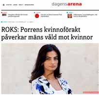 Expressen, Svenska Dagbladet, Sydsvenskan, Helsingborgs Dagblad,
