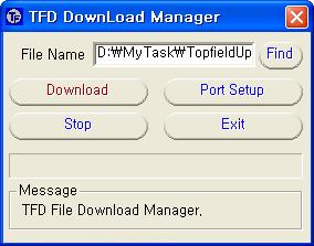 56 Uppdatering av Firmware 1. Tryck på knappen Find för att välja ny firmware-fil. 2. Tryck på knappen Download för att starta filöverföring. 3. Tryck på knappen Stopp för att avbryta filöverföringen.