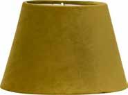 CIA TOPPRINGSKÄRM SAMMET SENAP 1420-333 200/130 200 13900349 2 st QUEEN LAMPSKÄRM SAMMET SENAP