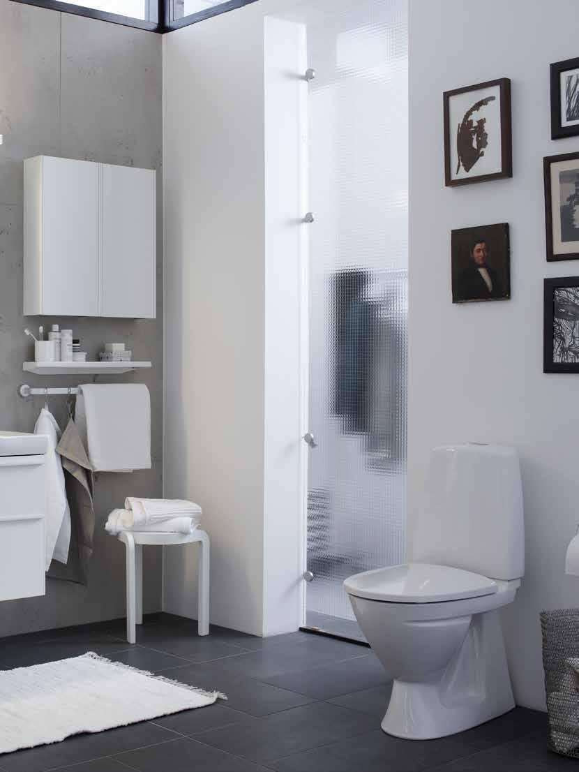 Ifö Sign WC-stol, hög modell. Lite lättare att sätta sig och att resa sig. Alla våra WC-stolar har Ifö Clean, rengöringsvänlig glasyr.