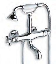 inkl väggfäste, slang & handtag PD680 34051 KROM Basin mixer with 1"1/4 Up&Down waste CANOVA Duschblandare