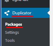 Logga in som Wordpress-administratör till den sajen som ni vill säkerhetskopiera. 2. Hämta tillägget Duplicator from LifeInTheGrid.