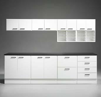 Förvaring Mail CombiLine Sail Soft CombiLine Kopieringsstationer färdigkombinerade Design TreCe Kopieringsstation 1. Kombination enligt bild bestående av diskar, väggskåp och posthyllor.
