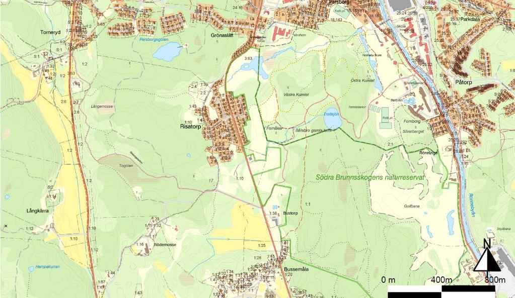 Planbeskrivning RONNEBY RISATORP Översiktskarta som visar