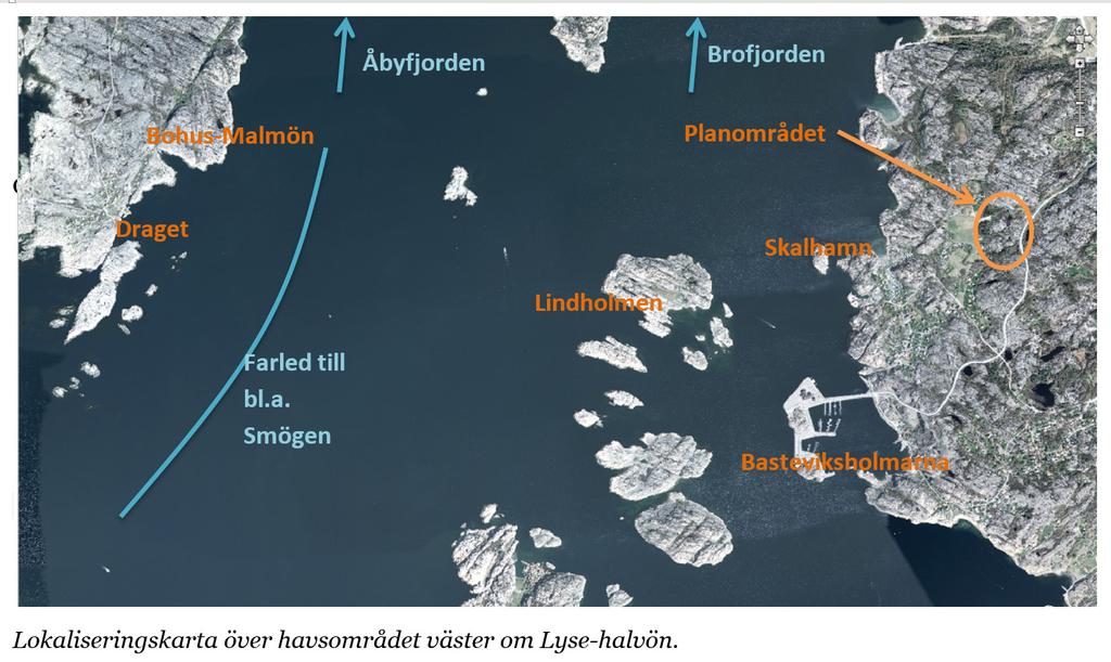 Påverkan från havet Nedan följer bilder som tagits i strategiska punkter för