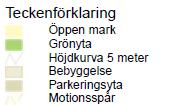 Samtliga avstånd är kopplade till fjärrvärmeanläggningens lokaliseringsalternativ 1, dvs. det alternativ som ligger närmast BG:s gas & VVS service AB av alla alternativ.