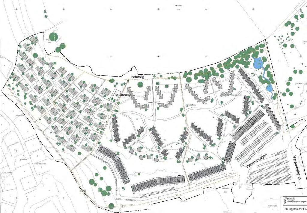 Planområde 2/illustration till plankartan Strandskydd 2 olika särskilda skäl Allemansrättslig tillgänglighet genom området Trafik