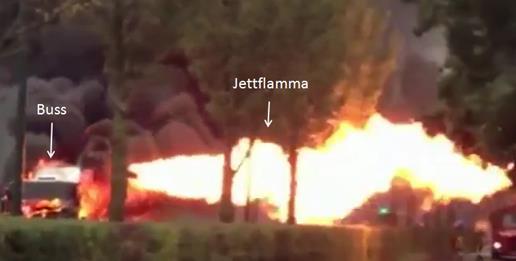 Vid en händelse i Holland var det en bussbrand där en säkerhetsventil utlöste och det uppstod en jetflamma på cirka 15-20 meter då utströmmande gas antände.