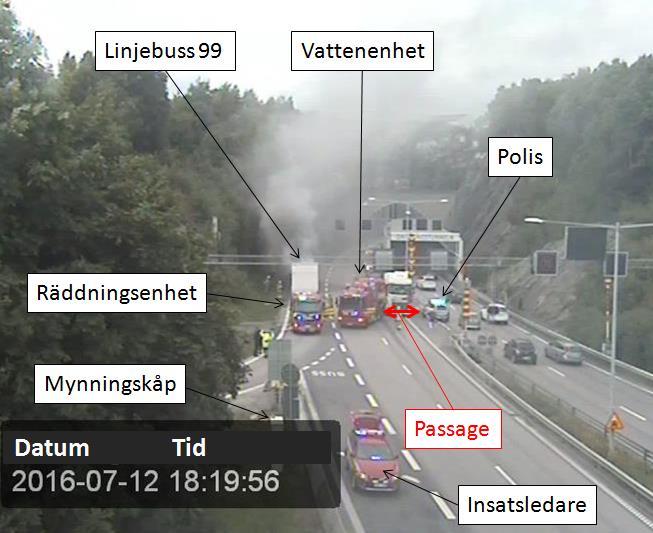 Klockan 18:16 kontaktade IL LC och bekräftade att han tog över som Räddningsledare (RL). En till vattenenhet begärdes ut till skadeplatsen.