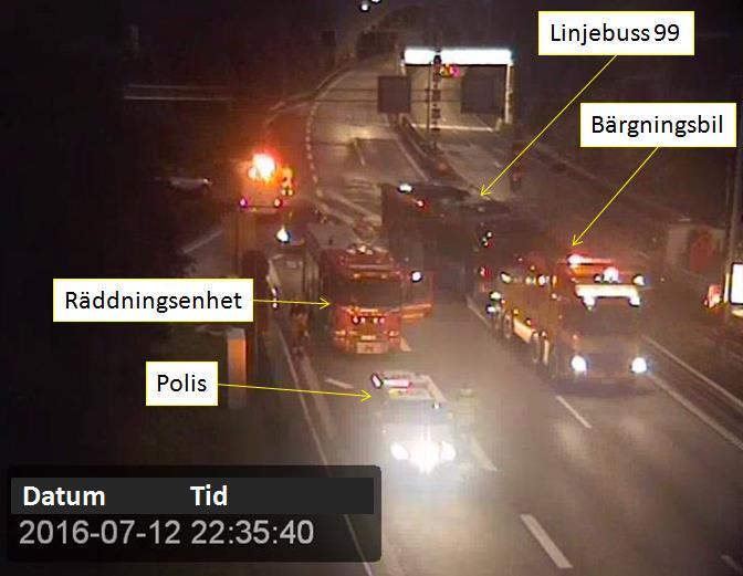 fått de garantier som eftersöktes påbörjades bärgning, med tydliga order om att förvara bussen och gastankarna utomhus samt att det skulle bevakas.