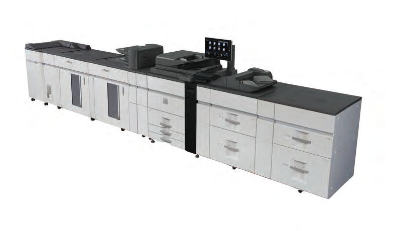 Tillvals- och konfigurationsexempel 5. MX-SL10N Statusindikator 1. MX-MFX1 3 Handmatningsfack 2.