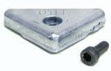 152 Drevdelar Drive parts Anod för upphängningsgaffel Anode for suspension yoke Axelanoder Shaft anodes För SP och DP - drev/for SP and DP
