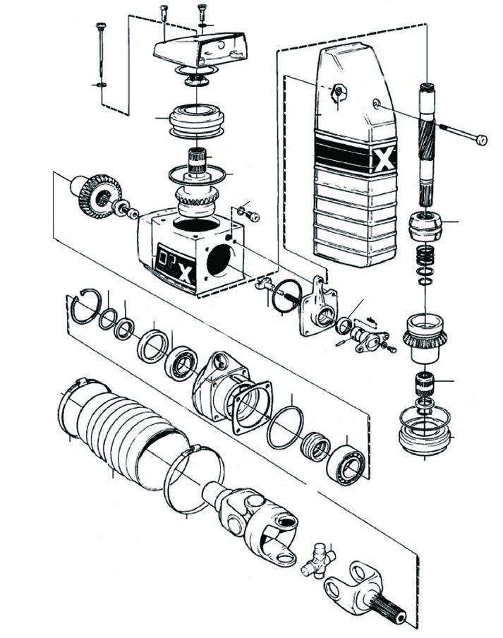 98 Drevdelar Drive parts Överhus/Upper unit DPX-S, DPX-S1,