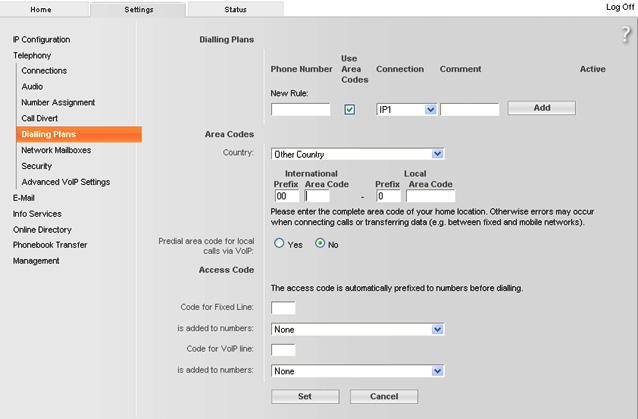 Ställa in telefonen via webbkonfiguratorn Webbkonfiguratorsidornas layout Webbkonfiguratorsidorna (webbsidor) innehåller de gränssnittselement (exempel) som visas på Bild 2.