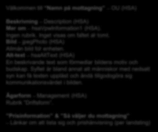 Prisinformation & Så väljer du mottagning Länkar om att lista sig och prishänvisning (per landsting) Relaterade mottagningar hsavpwneighbouringobject (HSA) Relaterade mottagningarna ordnas i
