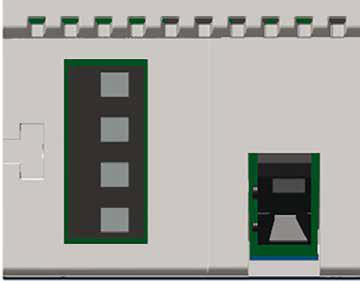 /DA+ DB +24V Bussterminering Modulen har en aktiv bussterminering.