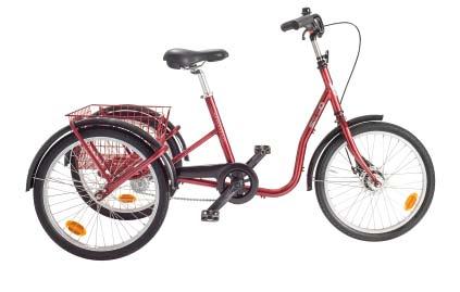 nr Antal 3-hjulig cykel 16" Mini 0-vxl, fotbroms 1601-0051-501x-xx Fastnav, trampning framåt och bakåt. Ingen fotbroms.